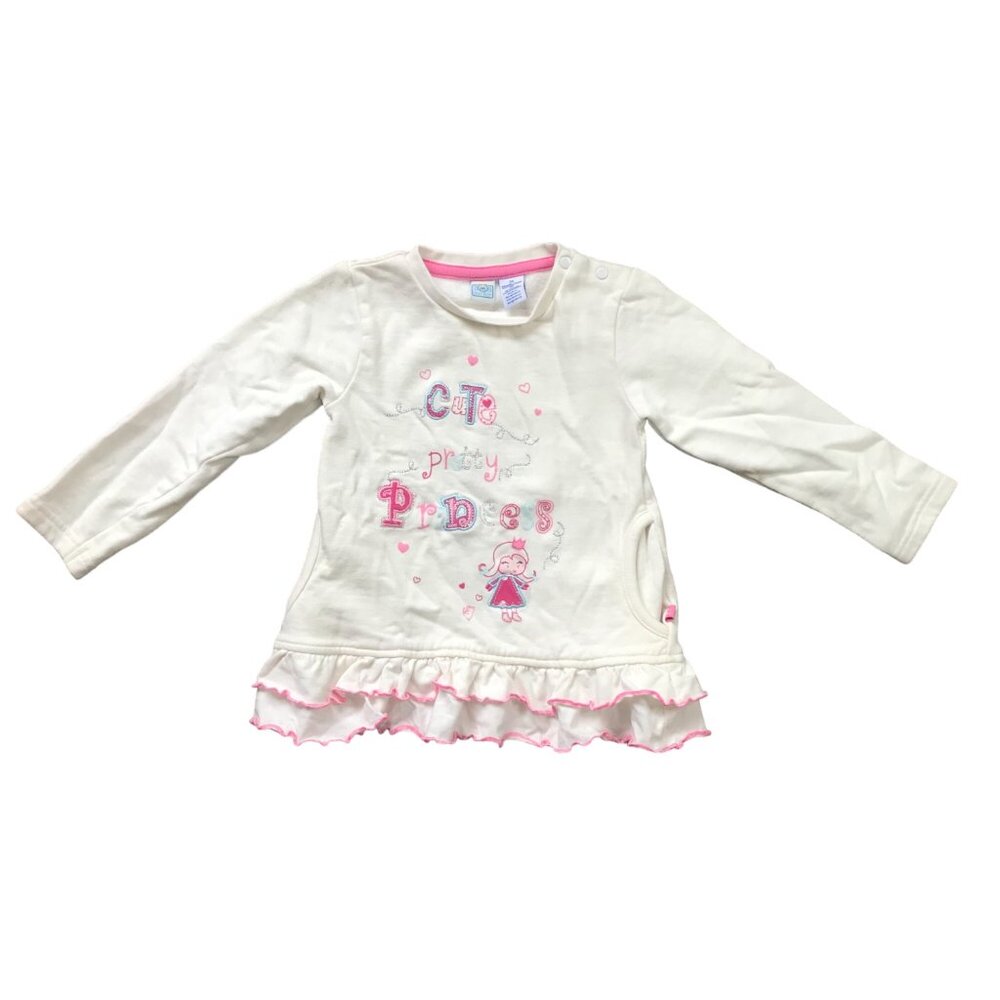 Bob Der Bär Cute Pretty Princess Embroidered Shirt Baby Girls 24M‎ 100% Cotton